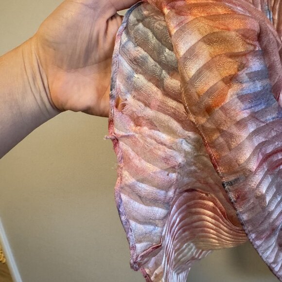 LoveShackFancy Pink Striped Flowy Tiered Maxi Midi Skirt Size 4 - Picture 6 of 7